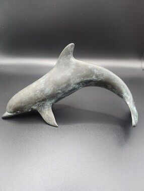 Vintage Patina Brass Dolphin